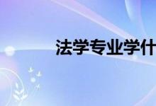 法學(xué)專業(yè)學(xué)什么（有哪些課程）