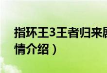 指環(huán)王3王者歸來劇情（指環(huán)王3王者歸來劇情介紹）