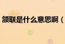 頷聯(lián)是什么意思啊（頷聯(lián)是什么意思怎么讀）