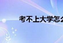考不上大學怎么辦（有什么出路）