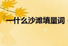 一什么沙灘填量詞(如何填寫一什么沙灘)