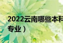 2022云南哪些本科大學(xué)開設(shè)?？疲ǘ加惺裁磳I(yè)）