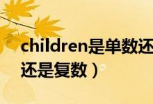 children是單數(shù)還是負(fù)數(shù)（children是單數(shù)還是復(fù)數(shù)）