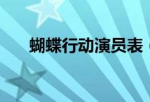 蝴蝶行動演員表（大家一起來看看吧）