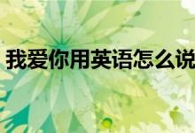 我愛你用英語怎么說（我愛你用英語是什么）