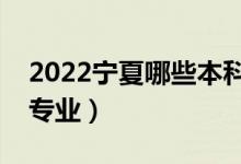 2022寧夏哪些本科大學(xué)開設(shè)?？疲ǘ加惺裁磳I(yè)）
