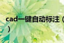 cad一鍵自動標注（CAD中怎樣快速標注尺寸）