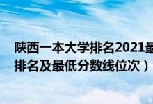 陜西一本大學排名2021最新排名表（2022年陜西一本大學排名及最低分數(shù)線位次）