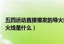 五四運動直接爆發(fā)的導(dǎo)火線是什么（導(dǎo)致五四運動爆發(fā)的導(dǎo)火線是什么）