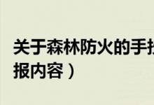 關(guān)于森林防火的手抄報(bào)（關(guān)于森林防火的手抄報(bào)內(nèi)容）
