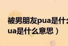 被男朋友pua是什么意思（網(wǎng)絡(luò)語被男朋友pua是什么意思）