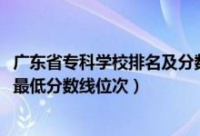 廣東省?？茖W(xué)校排名及分?jǐn)?shù)線（2022年廣東?？圃盒Ｅ琶白畹头?jǐn)?shù)線位次）