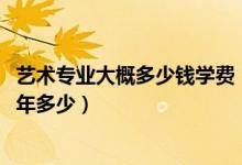 藝術(shù)專業(yè)大概多少錢學(xué)費(fèi)（2022全國各院校藝術(shù)專業(yè)學(xué)費(fèi)一年多少）