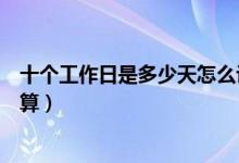 十個工作日是多少天怎么計(jì)算（十個工作日是多少天怎么計(jì)算）