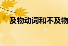 及物動(dòng)詞和不及物動(dòng)詞區(qū)別（你了解嗎）
