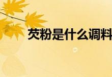 芡粉是什么調(diào)料（芡粉是什么東西）