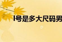 l號(hào)是多大尺碼男士（l號(hào)是多大尺碼）