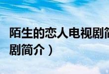 陌生的戀人電視劇簡(jiǎn)介（關(guān)于陌生的戀人電視劇簡(jiǎn)介）