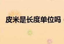 皮米是長度單位嗎（皮米是什么長度單位）