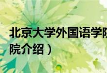北京大學(xué)外國(guó)語學(xué)院簡(jiǎn)介（北京大學(xué)外國(guó)語學(xué)院介紹）