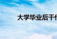 大學畢業(yè)后干什么（出路有哪些）