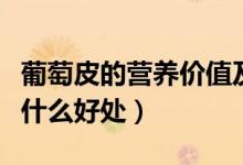 葡萄皮的營養(yǎng)價(jià)值及功效與作用（吃葡萄皮有什么好處）