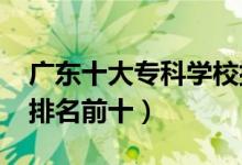 廣東十大專科學(xué)校排名2022（高職高專院校排名前十）