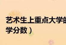 藝術(shù)生上重點大學的分數(shù)線（藝術(shù)生上重點大學分數(shù)）