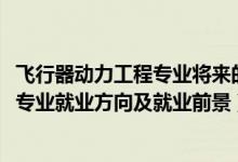 飛行器動(dòng)力工程專業(yè)將來(lái)的就業(yè)領(lǐng)域（2022飛行器動(dòng)力工程專業(yè)就業(yè)方向及就業(yè)前景）