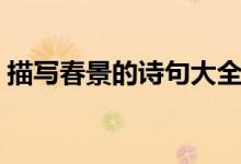 描寫春景的詩句大全（盤點描寫春景的詩句）