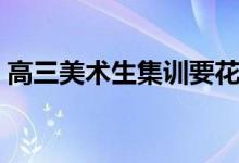 高三美術(shù)生集訓(xùn)要花多少錢(qián)（花費(fèi)大概多少）