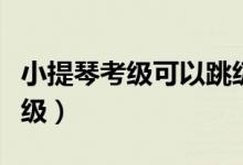 小提琴考級(jí)可以跳級(jí)嗎（小提琴考級(jí)一共有幾級(jí)）