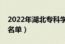 2022年湖北?？茖W(xué)校排名（最好的高職院校名單）