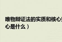 唯物辯證法的實(shí)質(zhì)和核心知識(shí)總結(jié)(唯物辯證法的實(shí)質(zhì)和核心是什么)