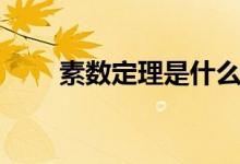 素?cái)?shù)定理是什么（素?cái)?shù)定理的定義）