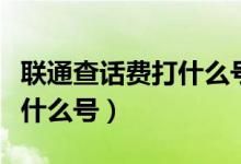 聯(lián)通查話費(fèi)打什么號(hào)會(huì)發(fā)短信（聯(lián)通查話費(fèi)打什么號(hào)）