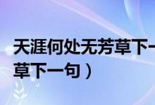 天涯何處無(wú)芳草下一句搞笑版（天涯何處無(wú)芳草下一句）