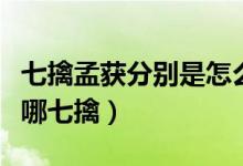 七擒孟獲分別是怎么擒拿的（七擒孟獲分別是哪七擒）