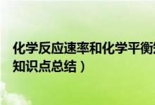 化學(xué)反應(yīng)速率和化學(xué)平衡知識(shí)點(diǎn)（化學(xué)反應(yīng)速率和化學(xué)平衡知識(shí)點(diǎn)總結(jié)）