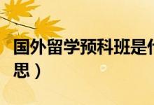 國(guó)外留學(xué)預(yù)科班是什么（留學(xué)預(yù)科班是什么意思）