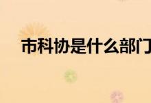 市科協(xié)是什么部門（市科協(xié)是什么單位）