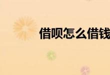 借唄怎么借錢(qián)（借唄借錢(qián)方法）