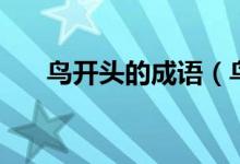 鳥開頭的成語（鳥開頭的成語有哪些）