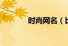 時(shí)尚網(wǎng)名（比較時(shí)尚的網(wǎng)名）