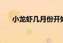 小龍蝦幾月份開(kāi)始上市（小龍蝦臟嗎）