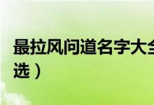 最拉風(fēng)問(wèn)道名字大全（最拉風(fēng)問(wèn)道名字大全精選）