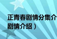 正青春劇情分集介紹（電視劇正青春1至2集劇情介紹）