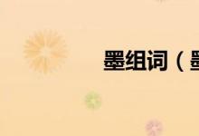 墨組詞（墨組詞及解釋）