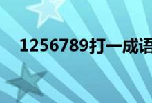 1256789打一成語（大家一起來學(xué)習(xí)吧）