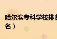 哈爾濱?？茖W(xué)校排名公辦（哈爾濱?？茖W(xué)校排名）